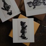 版画ゆうびん no.29 “Ice Skating Girl 2”（銅版画）の画像
