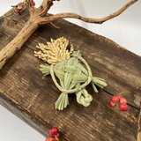 2026年用正月飾り　わら細工「亀」　単品