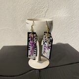 花札ピアス 【藤】水引  サージカルステンレスの画像