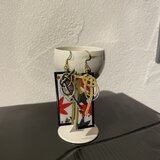 花札ピアス 【紅葉】水引  サージカルステンレスの画像