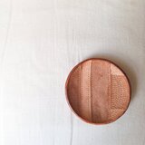 TOKOGAWA tray　partch maru 床革トレイ・ステッチ　№001352