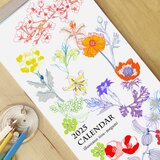 2025年カレンダー《季節の植物》壁掛けタイプ　B4スリムの画像