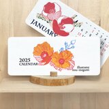 2025年カレンダー《季節の植物》カードタイプの画像