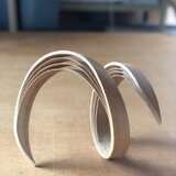 完全オーダー品　曲げ木のオブジェ　オーク　の画像