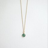 グリーンストロベリークオーツのチャームネックレス