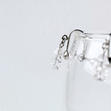 結晶樹 クォーツ/白水晶  RHP 天然石イヤリング - Crystal Tree