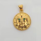 （ゴールドメッキ）太陽ペンダントトップ