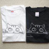 シンプル　にゃんこ　Tシャツ　ねこ　猫の画像