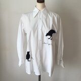 【文学の抽斗】《ルナール『博物誌』の匣》リメイクシャツ　カラス