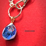 天花 松明花アートドロップ バッグチャームの画像