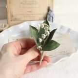 布花　すずらん ブローチ　1415