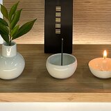 ミニ仏壇用三具足　三具足　ミニ仏壇　モダン　コンパクトお仏壇用具足　デザイン仏壇　仏具セット　ミニ仏具セットの画像