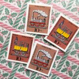 ドイツ切手（ブリキのおもちゃ２種）Germany　DA-STE150の画像
