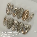 アンティークフラワーニュアンスネイル