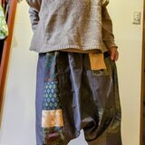 値引き❗着物リメイクサルエルパンツ⭐カッコいいおとなのおしゃれ