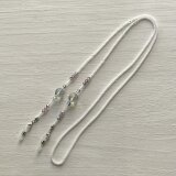 グラスコードSWAROVSKI×チェコビーズ（眼鏡コード・ストラップ）ホワイト系①の画像