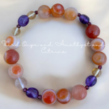 心も体もあったまる。寒い季節を応援します。サードニクスとアメジスト，シトリン，ガーネット