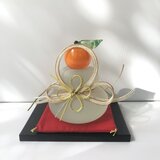 ほっこり福ぷく泡入りガラスの鏡餅　  [限定品]  〜かがみもち〜の画像