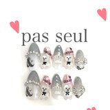 【ベアネイル】クマ グラデ フラッシュ 秋 キラキラ パーツ ホログラム ハート