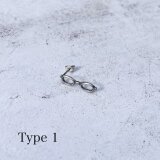 MEGANE pierced earring/Type1 -SV925-の画像