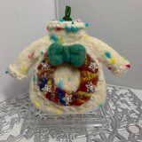 大きなセーターのクリスマスオーナメント(リース)