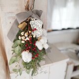 【hoccori swag】ほっこりスワッグ クリスマス クリスマススワッグの画像