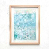 【氷の海】　ポスター（複製イラスト）　額入りの画像