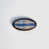 帯留 -丹波布･インディアンローズウッド 楕円-の画像