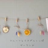 「Bloom & Fruit Garland ～花とフルーツのナチュラル-ガーランド」送料無料！の画像