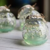 ❤ネコ瓶のカスミ草ジェルボトルの画像
