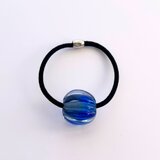 とんぼ玉　みかん玉の髪飾り