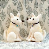 オーダーメイド・犬チャーム・白い日本犬