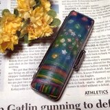 印鑑ケース　銀河　太さ18㎜×長さ60㎜用(実印サイズ)　世界に一本　手描き一点物　　印鑑　実印　はんこの画像