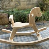 ひのきの木馬おもちゃ(大) 無塗装の画像