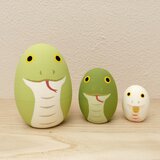 干支リョーシカ 巳 たまごの画像