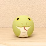 干支だんご ヘビ  黄緑 Ｓの画像