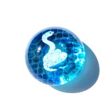巳年 蛇 ペーパーウェイト ガラス 文鎮の画像