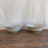 粉引きのリムボウル（小）2個セットの画像