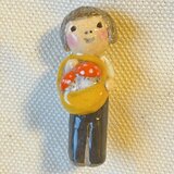 ブローチ【きのこ】の画像