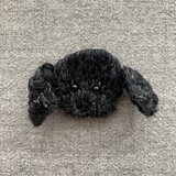 トイプードル　クロ（お顔）＊ブローチの画像