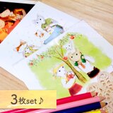 「cat*family」-猫の家族のおすすめポストカードセットの画像