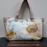 ２０％OFF無地＆花柄ハーフリネンシンプルトートバックのコピーの画像