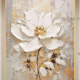 【60×40cm】テクスチャーアート キャンバスアート 花 おしゃれ インテリアの画像