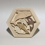 木のパズル S  泳ぐよ泳ぐの画像