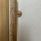 栗の木　手摺り　無垢材　真鍮金具付き　ウヅクリ仕上げ　長さ60cmの画像