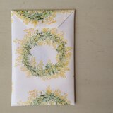 デザインペーパー　/　mimosa wreathの画像
