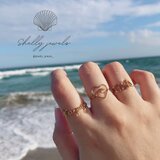 オーダーリング ネームリング 文字入り 名前入りギフト リング 名入れ ハワイアンジュエリー イニシャル 推し活 名前入りリング