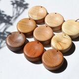 癒しのアロマペンダント、小物入れ「ひのき材」 #0026-1の画像