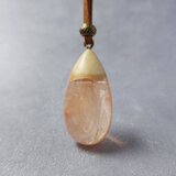 ウッドレジン ペンダント / ネックレス 「金木犀の雫」の画像