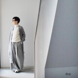 ロングニットカーディガン：グレー［NTCA43LSGY］の画像